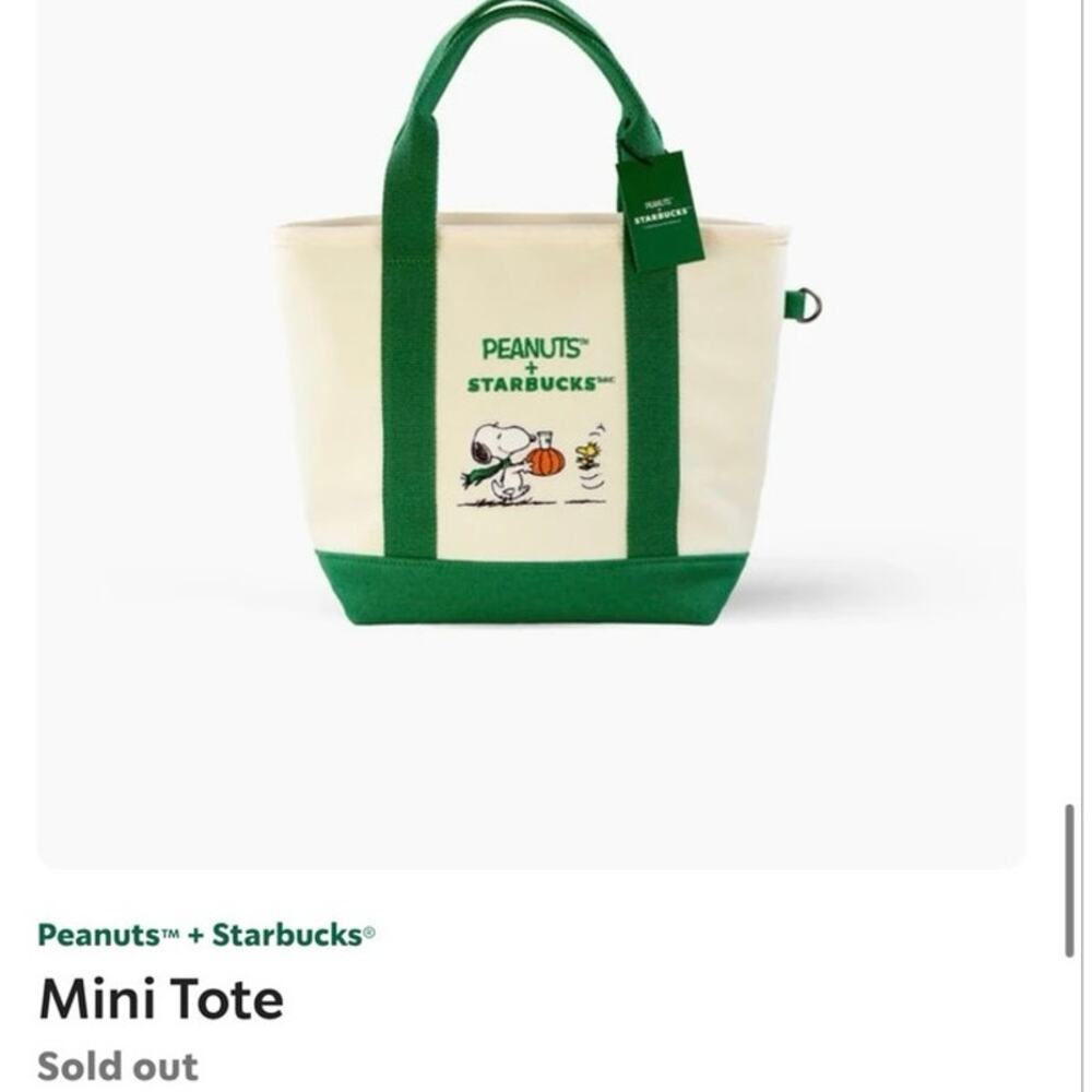 Starbucks x Snoopy mini tote